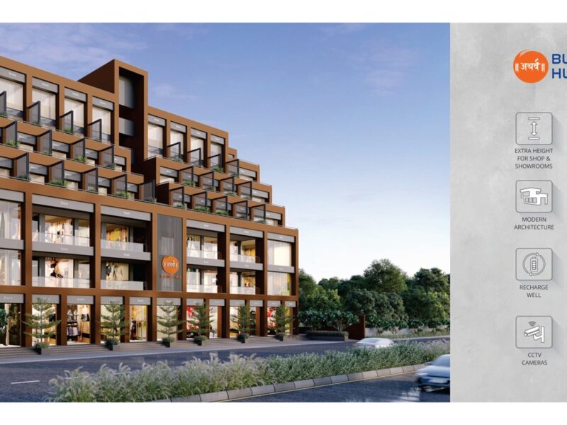 Commercial Shops and Offices in Chenpur, Jagatpur | Atharva Business Hub Ahmedabad