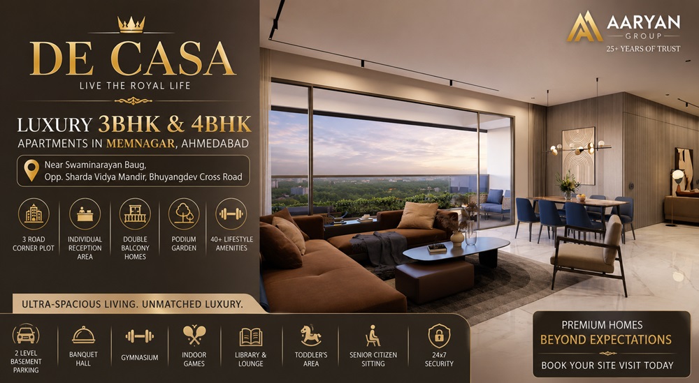 Luxury 3BHK and 4BHK Apartments in Memnagar Ahmedabad