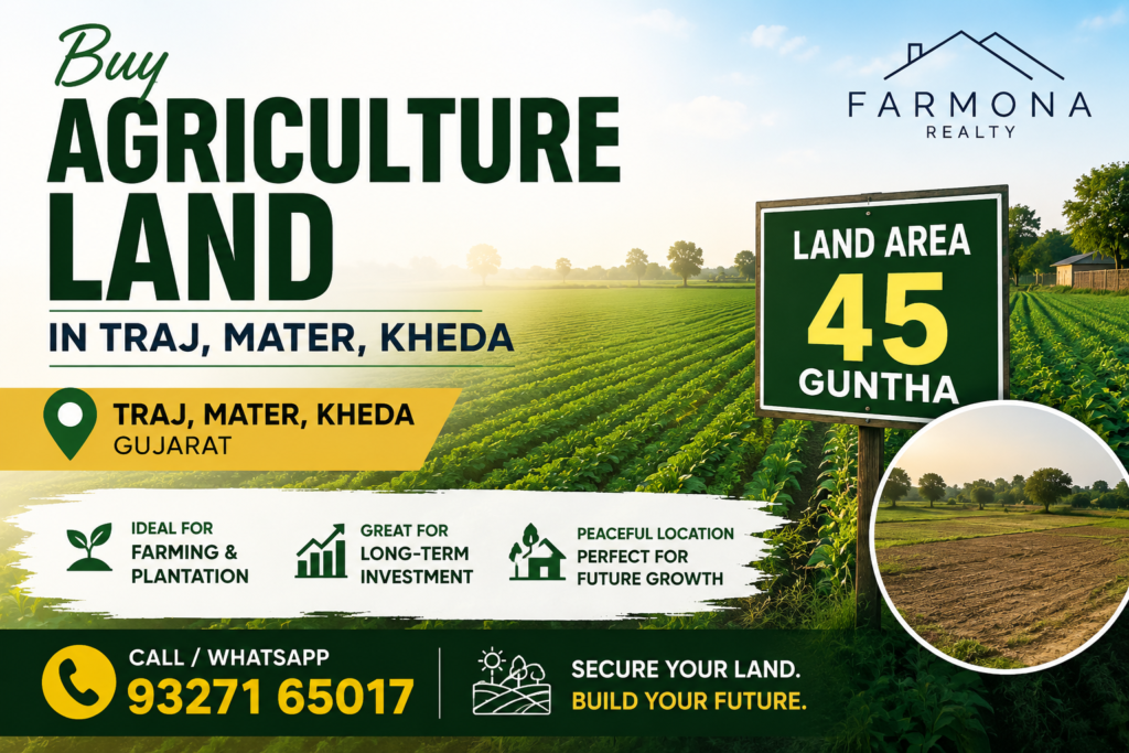 45 Guntha Agricultural Land for Sale in Traj, Matar, Kheda